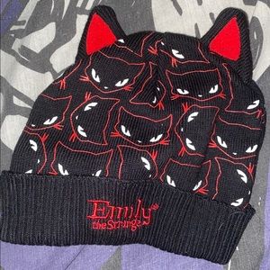Emily the Strange Multiple Cat Head Beanie